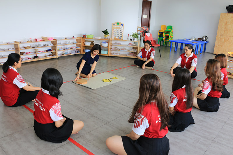 Một tiết học của Ngành 88vv mầm non Trường 88vv 88vvv Hồng Bàng