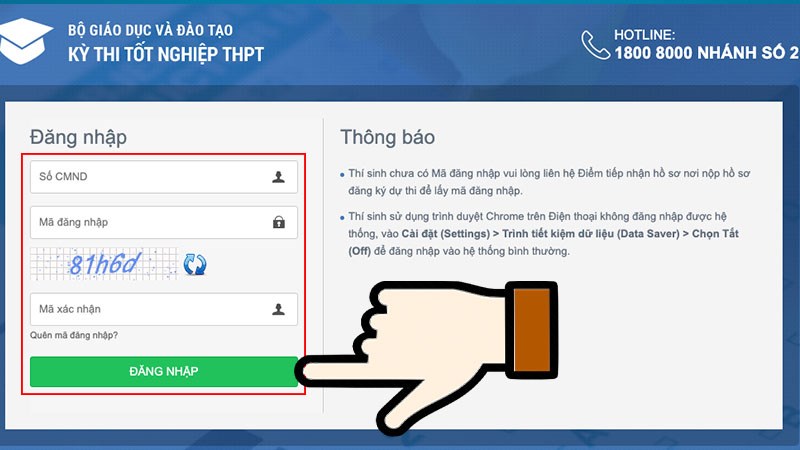 Tra cứu điểm thi 88vv1 88vv23 2020