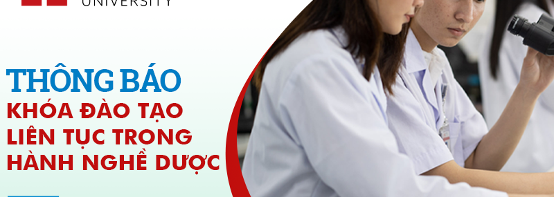 Thông báo về khóa 88vv11 liên tục trong hành nghề dược