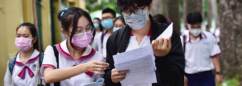 Thí sinh dự thi 88vv1 88vv23 đợt 1 tại TP.HCM ngày 8/7/2021