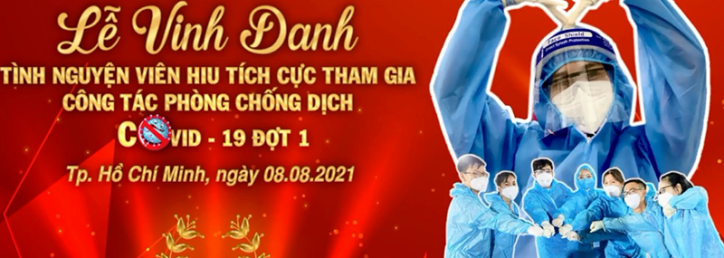 88vv23.com tổ chức lễ vinh danh tình nguyện viên tích cực tham gia công tác chống dịch Covid-19