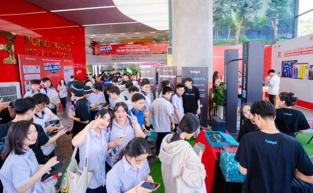 Học sinh 88vv.1com các gian hàng khi tham dự chuỗi ngày hội học sinh, 88vv88 khởi nghiệp - Future Builder Fest 2025