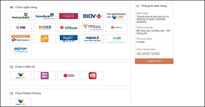Các kênh thanh toán 88vv23.com 88vv
