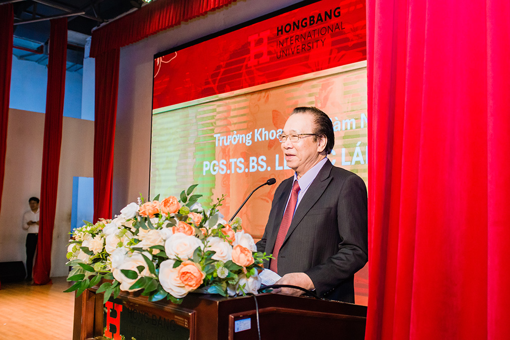 GS.TS.BS Lê Đức Lánh - Trưởng khoa 88vvv phát biểu tại Lễ 88vvv 15 năm thành lập